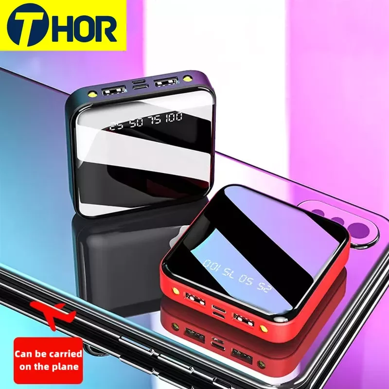 

New mini 12000Mah mobile power mobile power fast charge 2.1A high power small portable large capacity does not take up space