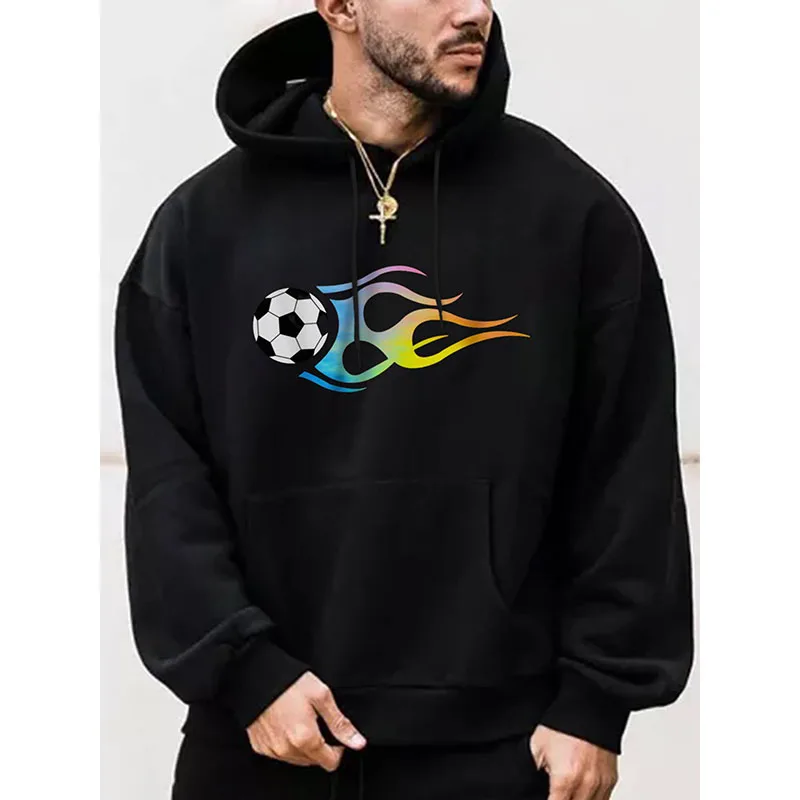 

Мужская Повседневная Толстовка с рисунком радуги Badassdude Football