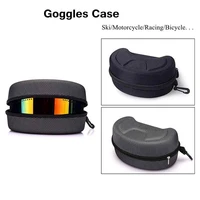 7 5inch 20cm ski goggles hard case snowboard eva goggles box diving masks cases protection cover carrying zipper buckle case