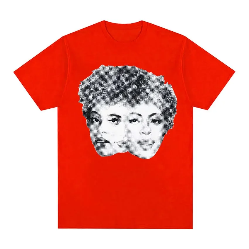 Рэпер Ice Spice Винтажная футболка с графическим рисунком Мужская в стиле хип-хоп