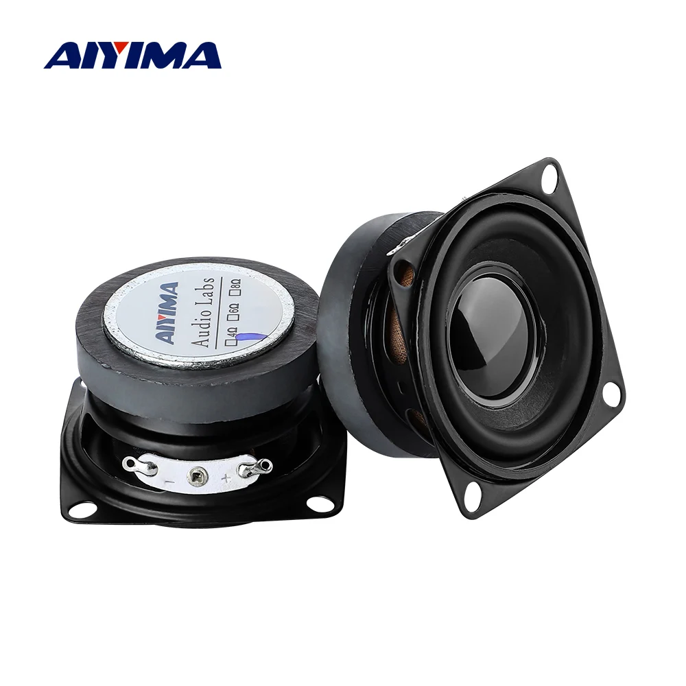 AIYIMA 2Pcs 2 Inch 4Ohm 5W hifi Full Range Speaker Mini Woofer Speakers Audio Subwoofer Loudspeaker Home Threater DIY