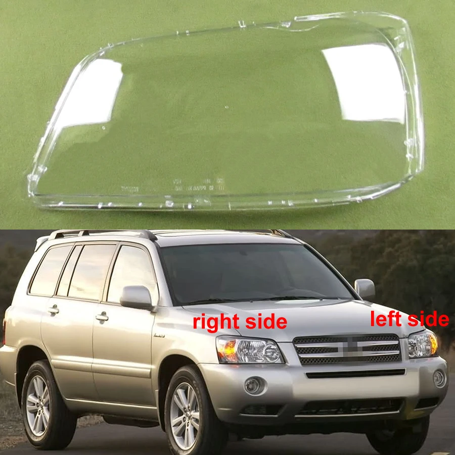 

Автомобильные аксессуары для Toyota Highlander 2004, 2005, 2006, прозрачная накладка на фару, абажур, налобный фонарь из оргстекла