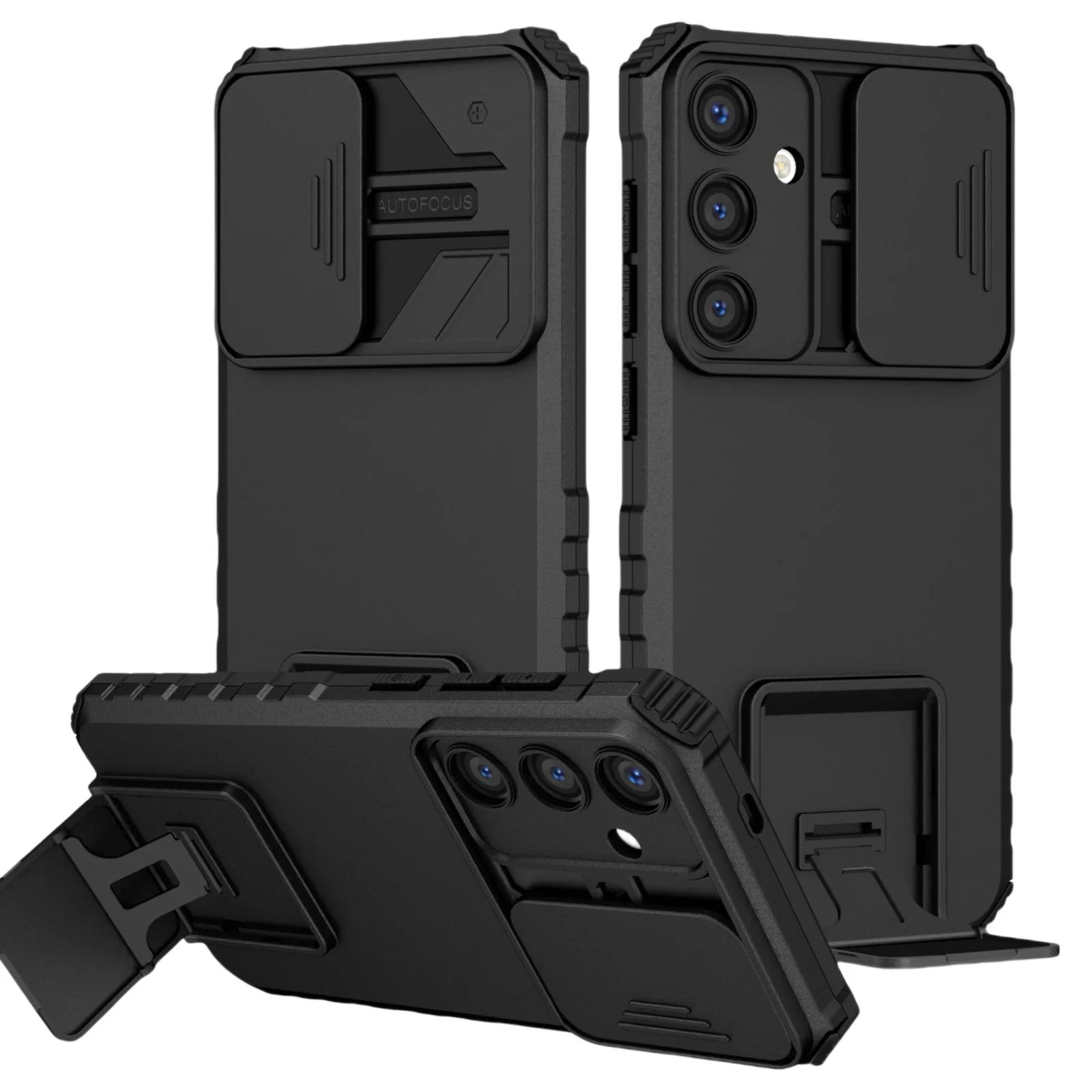 Для Samsung S24 Anti-Falling Armor Cover для Galaxy FE S25 Plus Ultra S23 S22 S21 5G двухслойный чехол