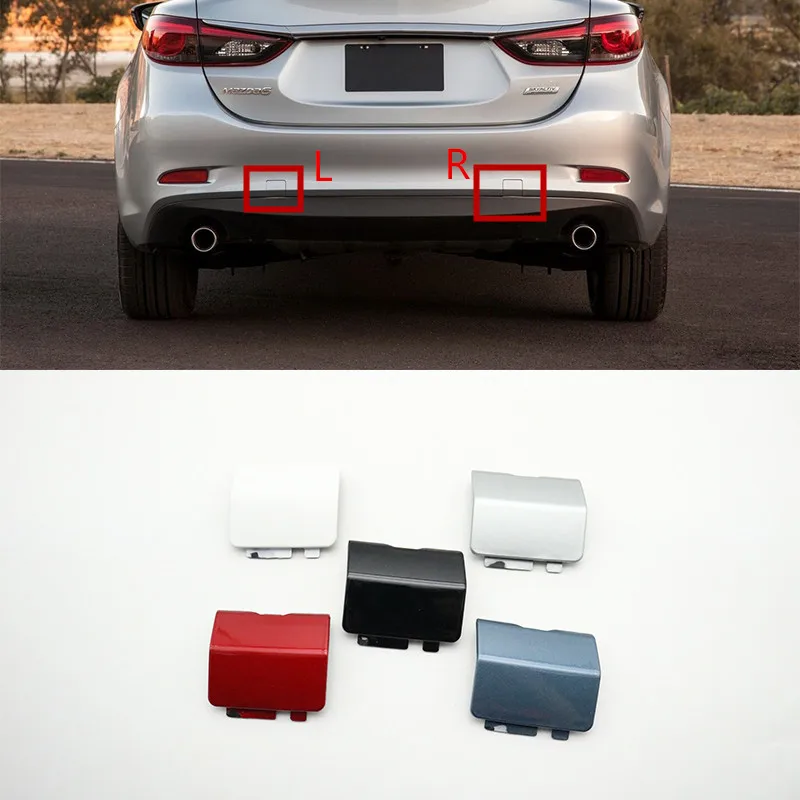 

For Mazda 6 Atenza Sedan 2013 2014 2015 2016 Rear Bumper Towing Hook Cover Hauling Hook Cap Painted