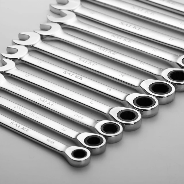 Ratcheting Wrench Set Large Wrench Set Hand Tools for Car Toos Set 4