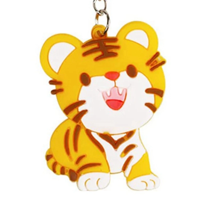 

60Pcs 2022 Tiger Year Cartoon Tiger Keychains Keyring Chinese New Year Themed Party Tiger Pendant For Keys Bags Ornament