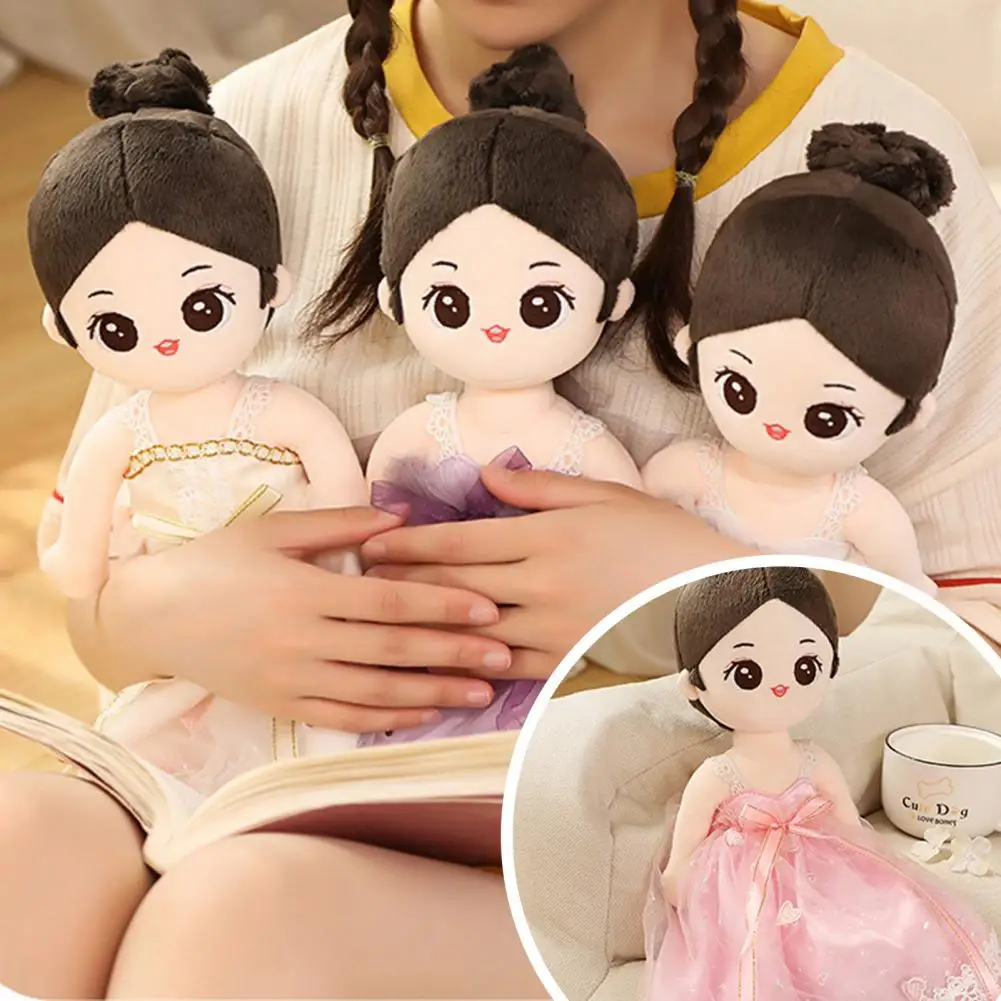 

Красивая мягкая игрушка без запаха, мягкая кукла, удобная на ощупь, прекрасная принцесса для девочек, детская плюшевая кукла, подушка для ди...