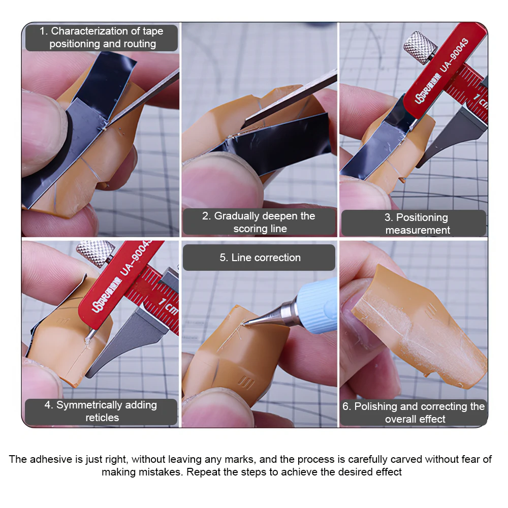 SANMERSEN Направляющая лента для моделирования чер/белый