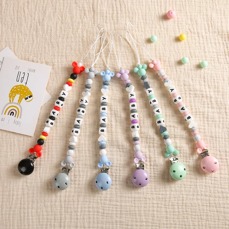 Детский держатель для соски-пустышки ручной работы |