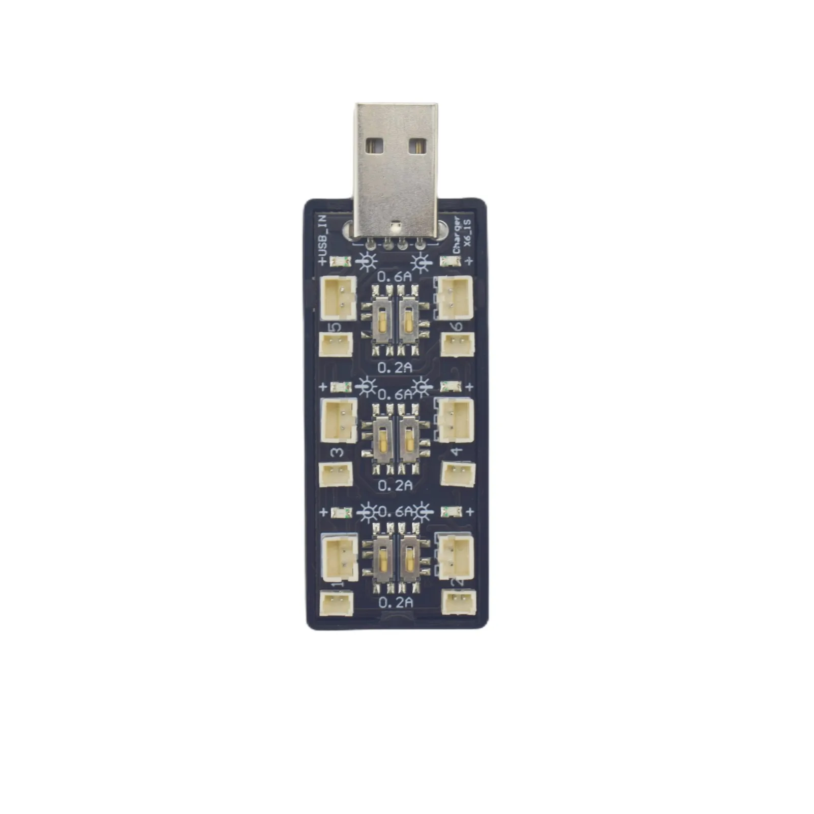 

Зарядное устройство 1S 6-канальное с USB на 3,7 в/4,2 в литиевая батарея, зарядная плата для HS210 H36 GoolRC T36 ATOYX AT-66 Wltoys V911 RC Drone