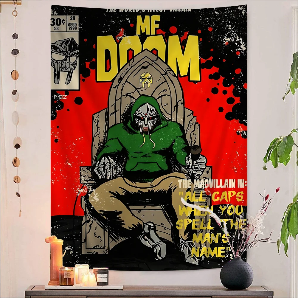 MF DOOM мультфильм гобелен хиппи цветок настенные ковры декор в общежитии искусство