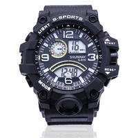 outdoor sport watch 50m waterproof digital watch men fashion led light stopwatch wrist watch mens clock reloj hombre 2022