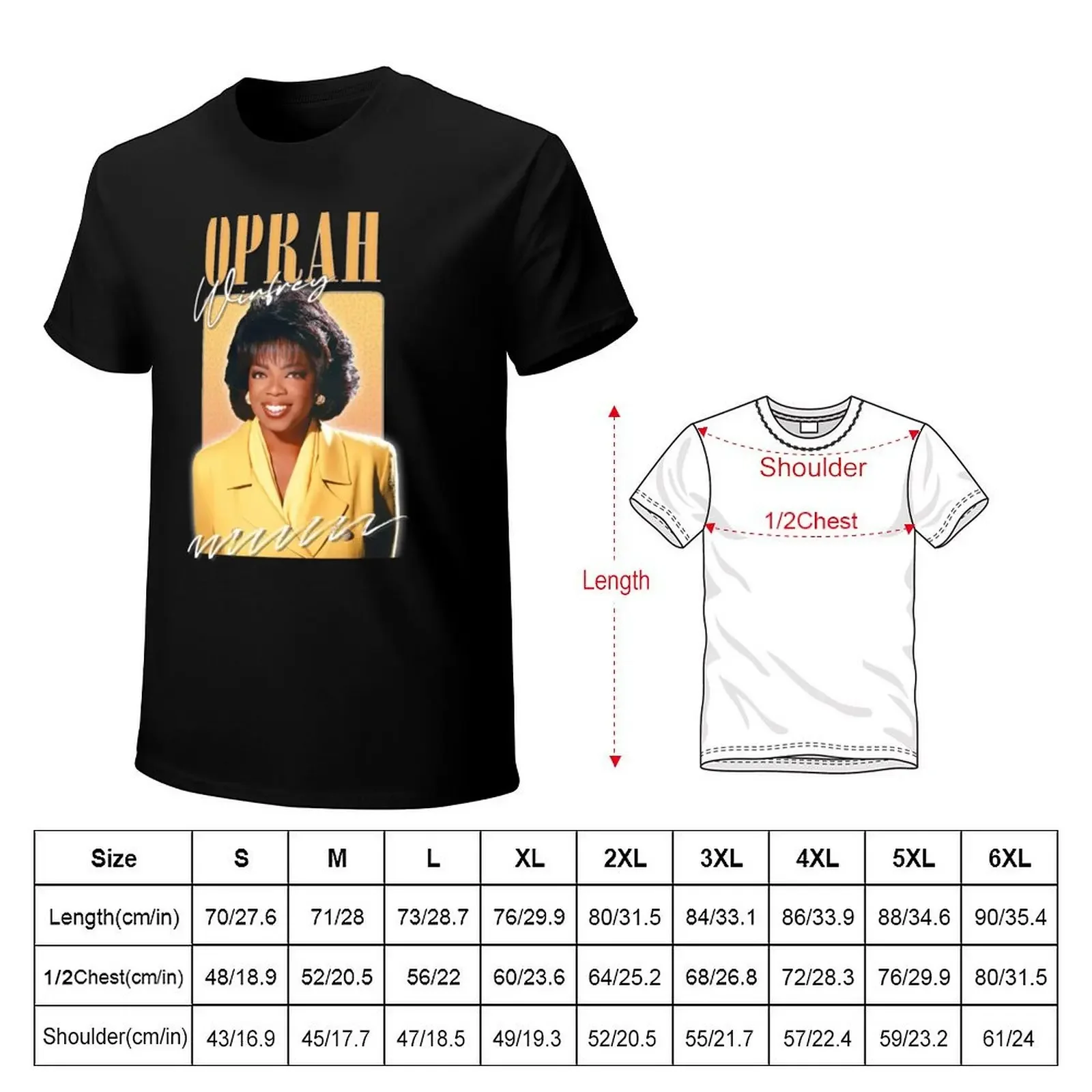 Футболка Oprah Winfrey корейские модные мужские футболки