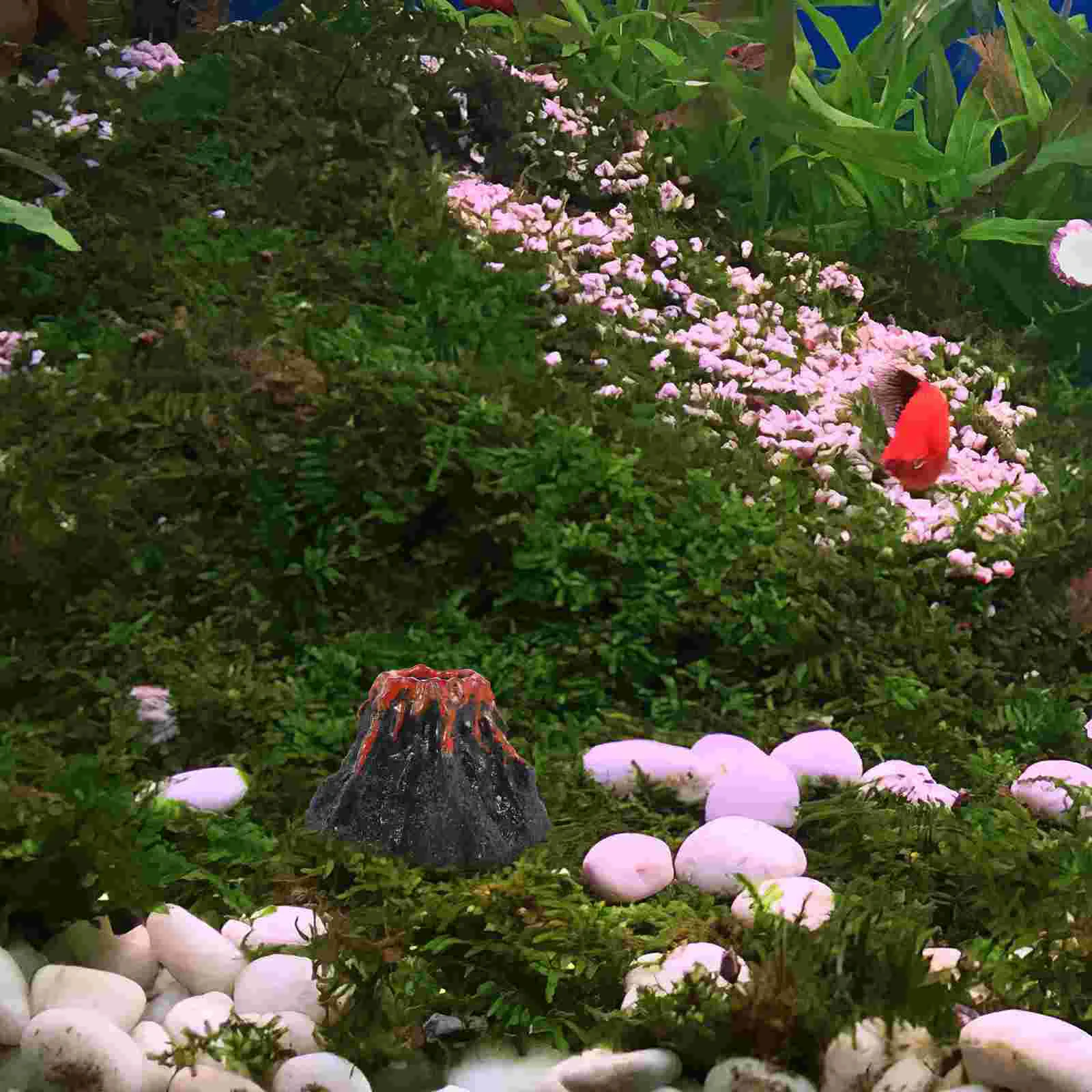 Микро Пейзаж Вулкан Настольный Орнамент Мини Большие Имитация Поддельных Статуй