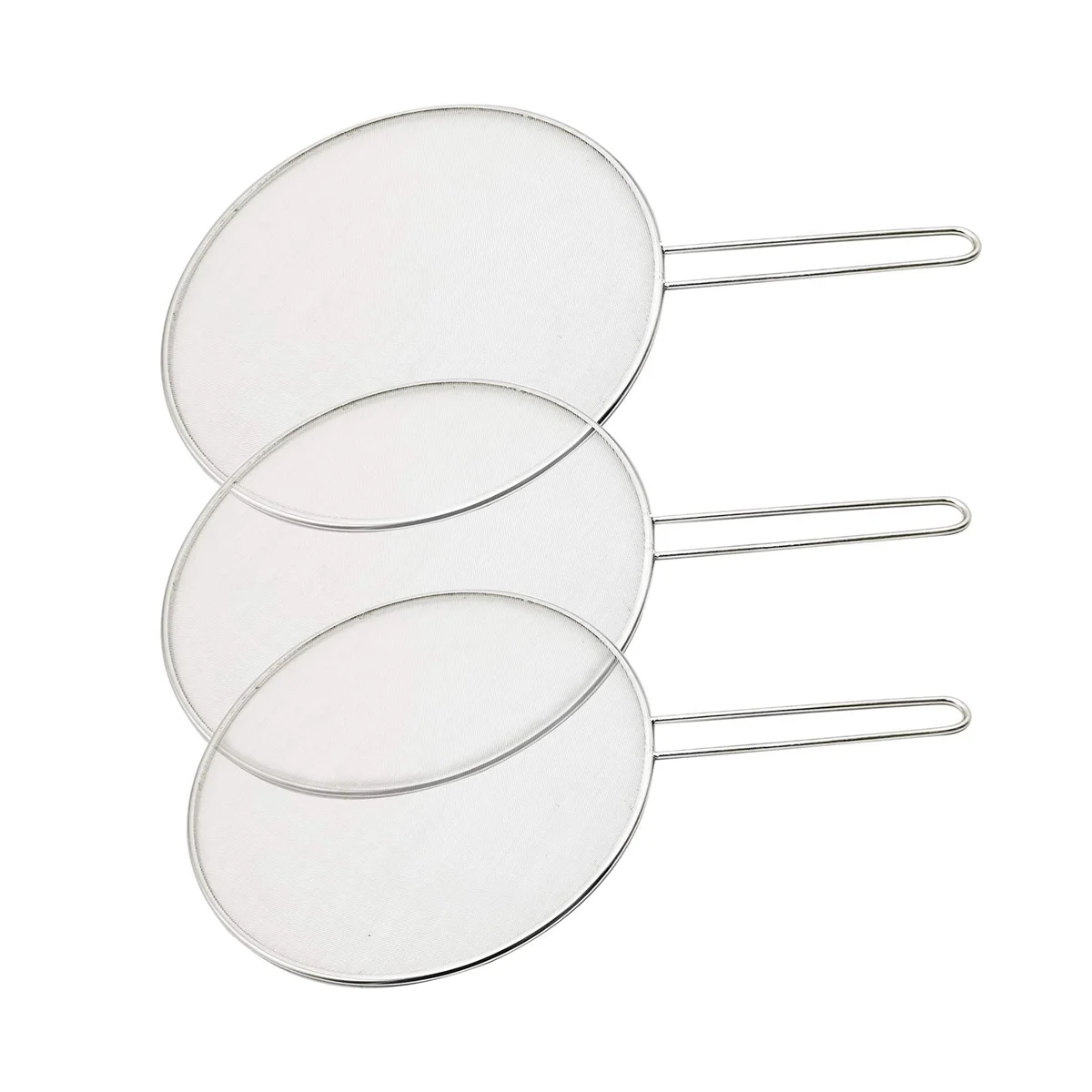 3 шт. сетчатая крышка для кастрюли из нержавеющей стали серебряная масляной