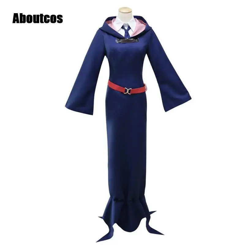 Aboutcos Anime Little Witch Academia Academy Diana Cavendish Cosplay Costumes Dress Uniform Hat Cosplay For Women Halloween images - 6