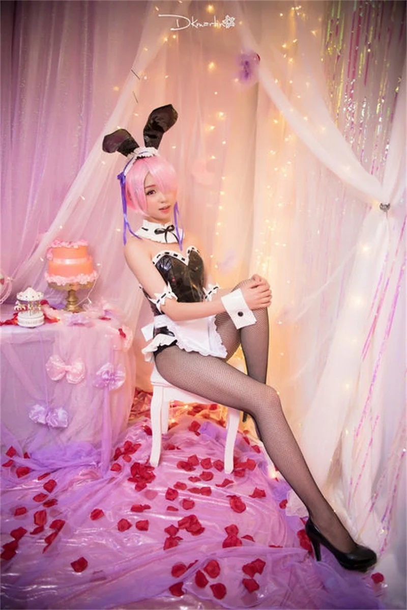 Аниме Re Life in a другой мир Ram/Rem косплей сексуальная униформа Re: zero Kara Hajimeru Isekai Seikatsu