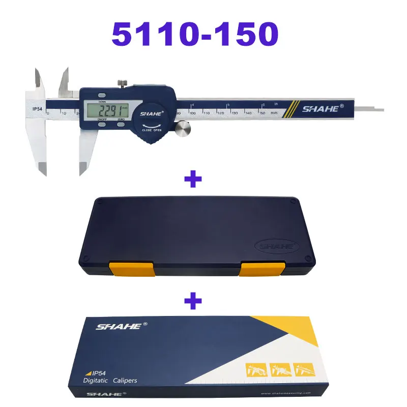

0-150/200/300mm Digital Caliper Stainless Steel For Measure Inner Outer Diameter Depth Pitch Home DIY Gauge Measuring Tool