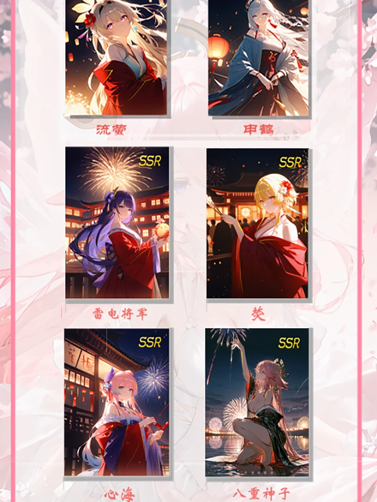 Новинка 2025 года новейшая доска Waifu для хобби коллекционная карта Doujin Booster Box Hutao Ganyu