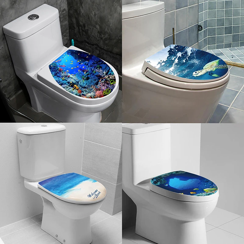 Sticker Pvc Art Wallpaper Removable Bathroom Decals Toilet Sticker
