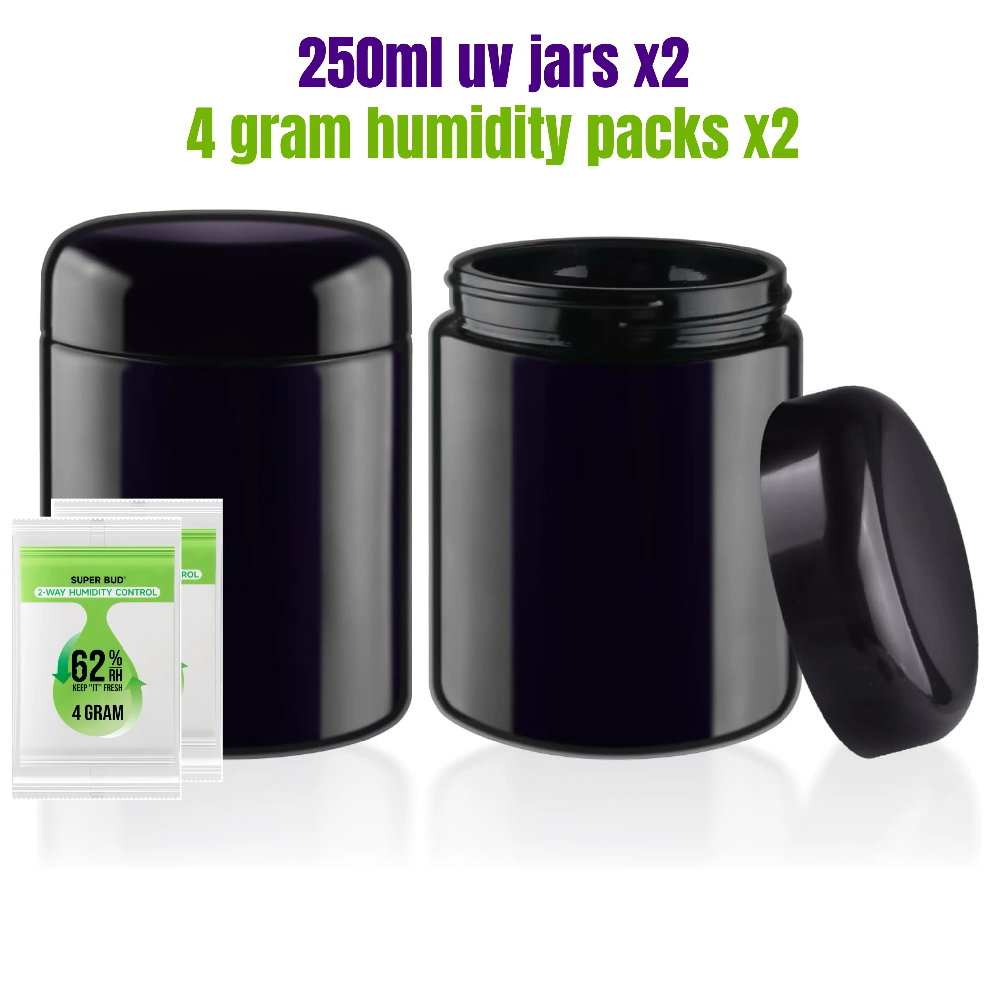 

2 шт. супер буд ультрафиолетовые банки для хранения 5-1000 мл