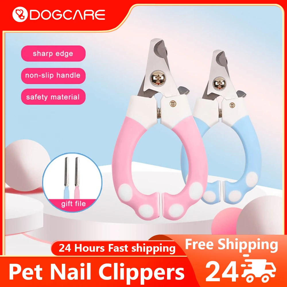 

Pet Ceaning Grooming Supplies Dog Nail Clippers Cat Nail Clippers with Files Pink Blue Nail Clippers Nail Grinders Pet Hygiene