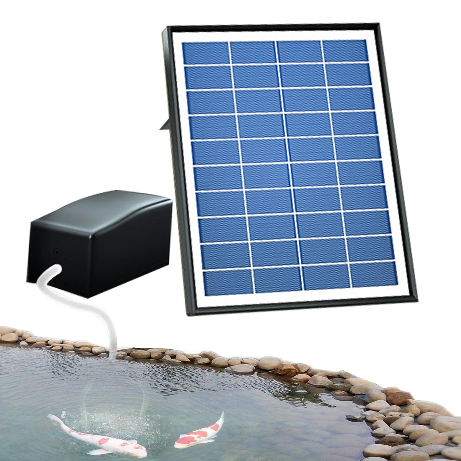 

Solar Aquarium Oxygenation Pump Solar Air Pump Kit With Air Hose And Bubble Stone Outdoor Pool Pond Air Oxygen Pump Aerator With