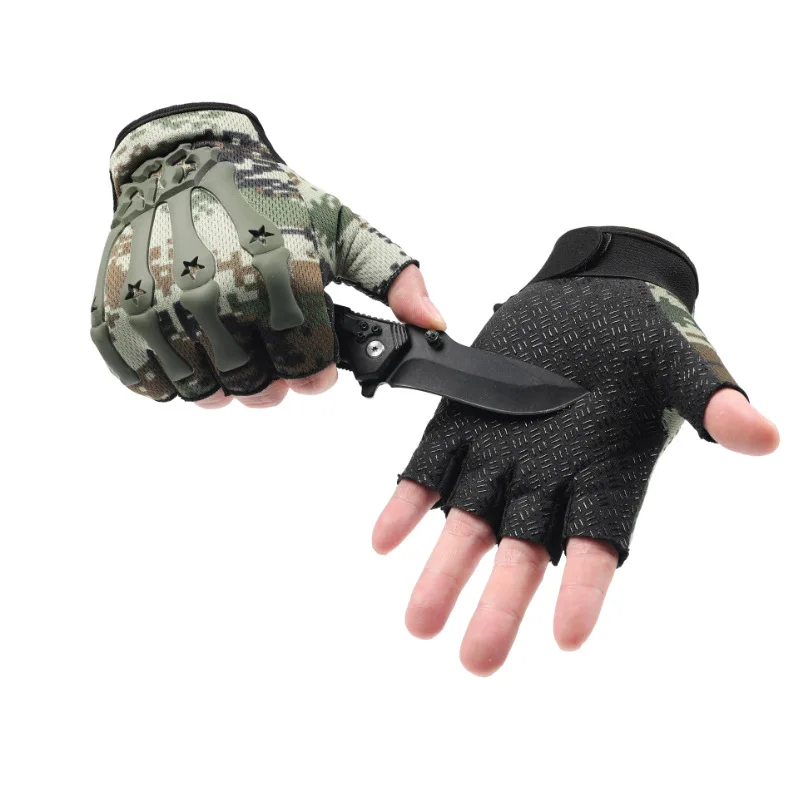 

Half-finger Combat Gloves Non-slip Breathable Tactical Gloves Combat Shooting Hunting Tactical Army Fingerless Gloves Guantes