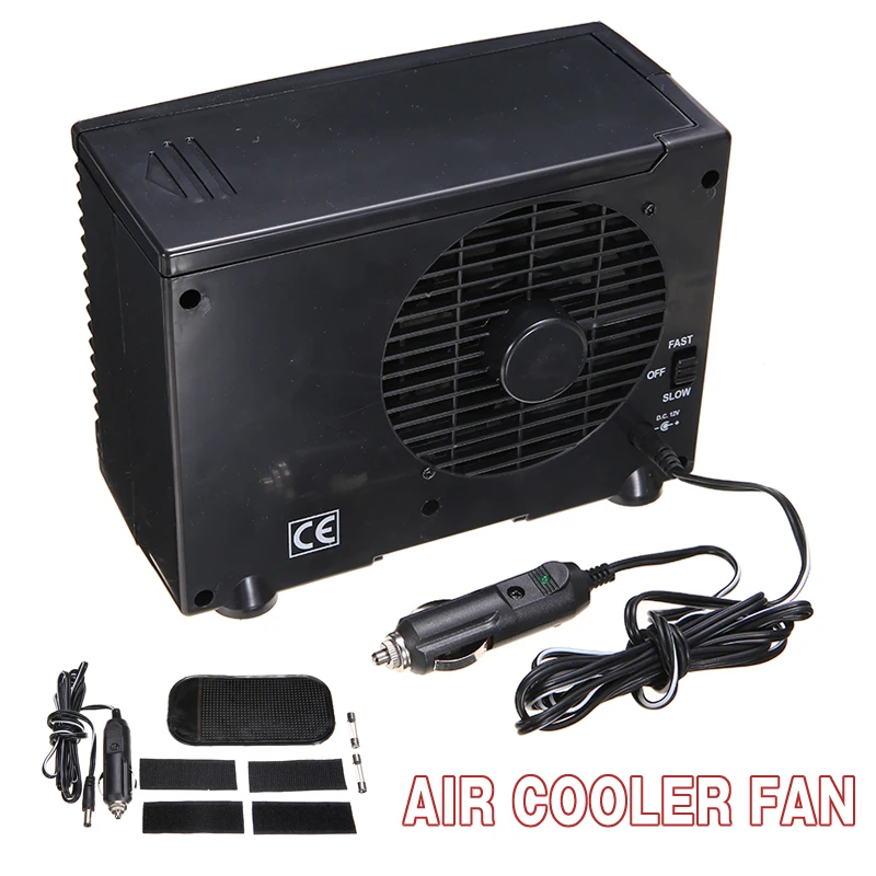 12V 30W Car Air Conditioner Fan Vehicle Mounted Air-Conditioning Fans Water Cooling Potable Automobile Cooler