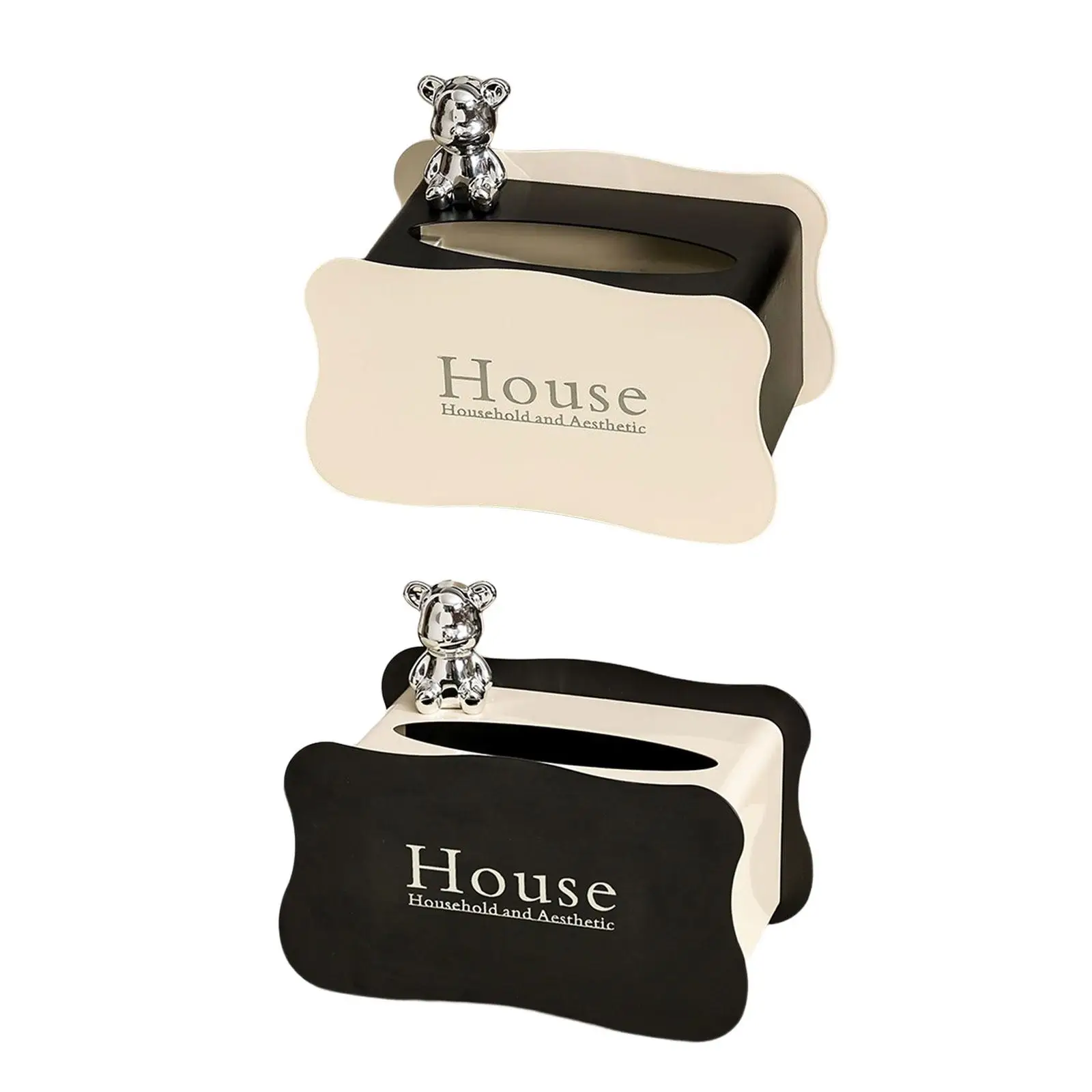 

Facial Tissue Holder Napkin Organizer Creative Tissue Holder for Restaurant