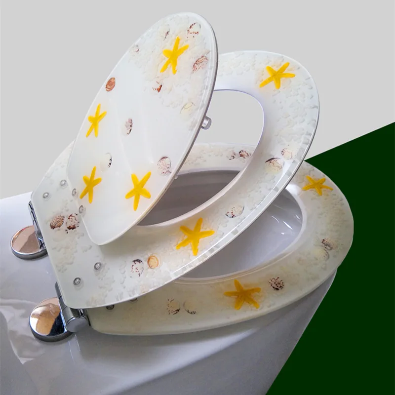 

Сиденье для унитаза ZJMZYM двухслойное бесшумное