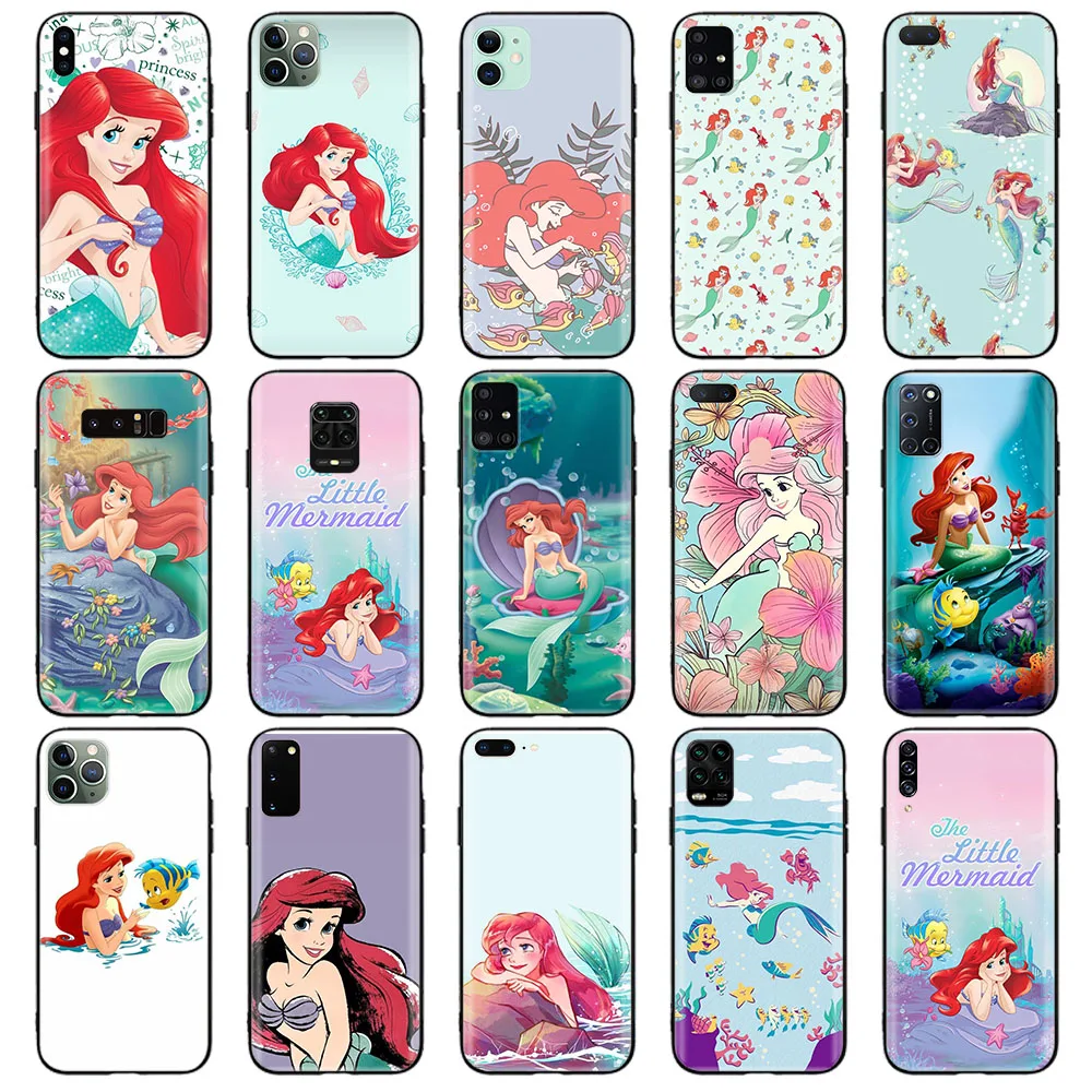 

Black Case for VIVO Y20 Y20i Y20S Y15 Y15A Y15S Y17 Y19 Y21 Y21S Y91 Y91C Y93 Y95 Y11 Y11S Y12 Y12S Cover Z-52 Ariel Princess