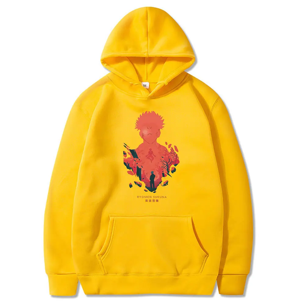 

Hot Sale Trend Style Jujutsu Kaisen Anime Ryomen Sukuna Printed Funny Couple Hoodies Hip-pop Streetwear Popular Oversize Clothes