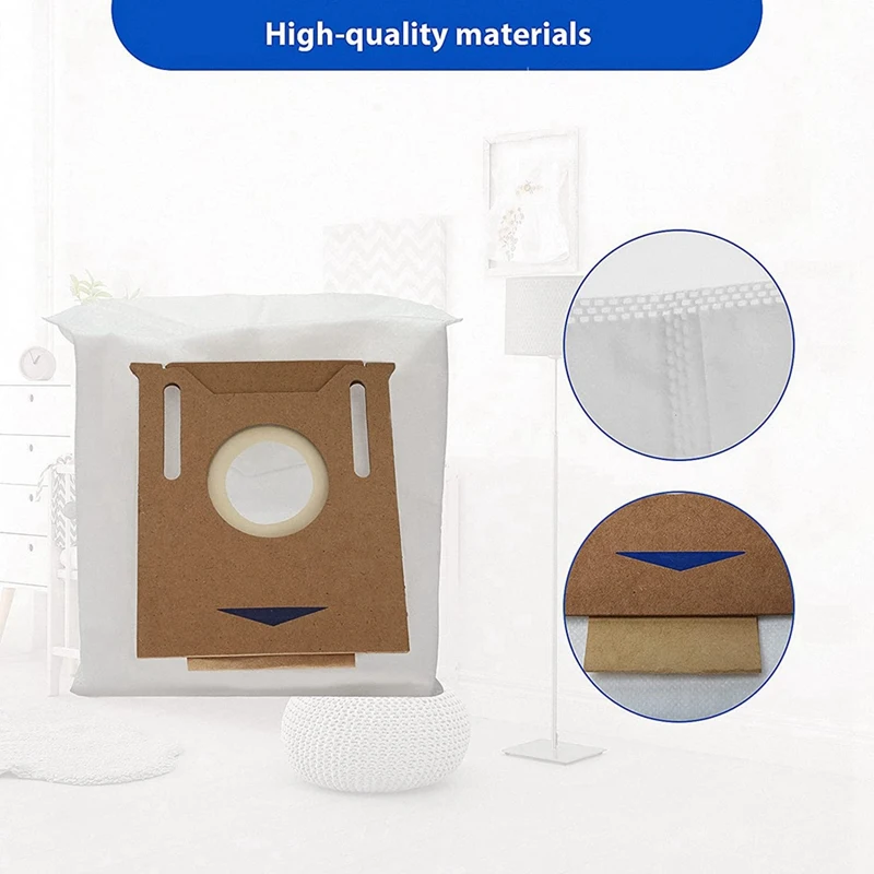 10 упаковок сменные пакеты T8 подходят для Yeedi Vac Station совместимы с Ecovacs DEEBOT OZMO AIVI Max