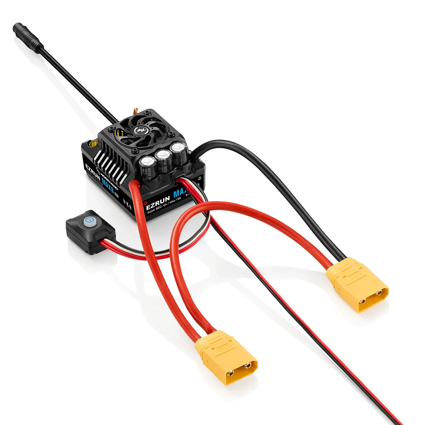 Фото Бесщеточный регулятор скорости UniFlyHobbywing EzRun MAX8 ESC G2S 160A с датчиками для радиоуправляемых моделей автомобилей, багги и внедорожников масштаба 1/10 и 1/8 №2
