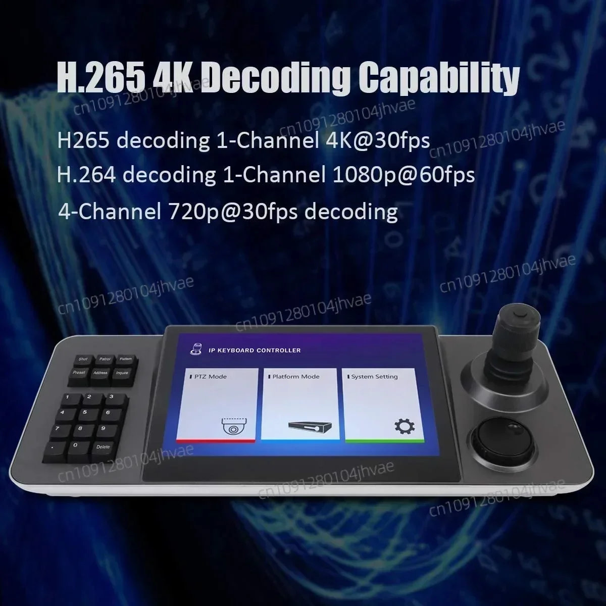 Фото Горячая сенсорная IP-камера MYtech Android CCTV Ptz-контроллер YCV-41BP(T) с функцией декодирования №5