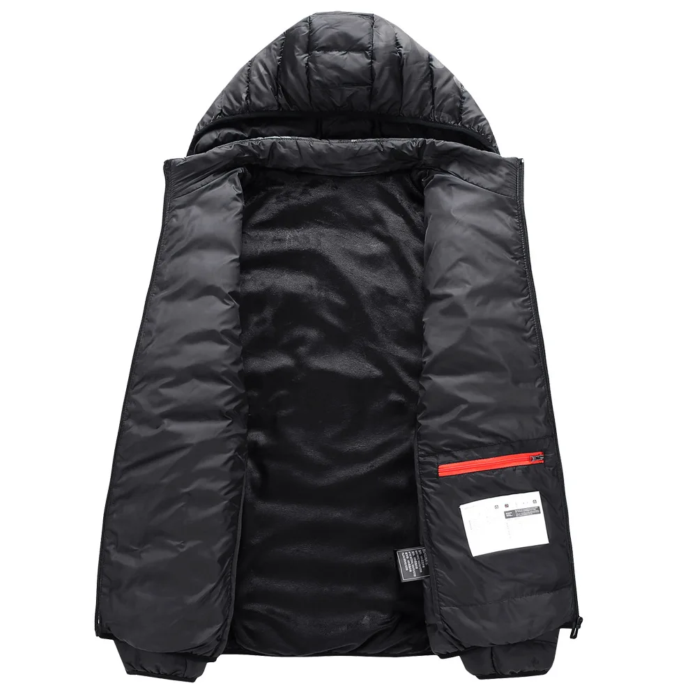 Fashion Men Jacket Intelligent Fever USB Winter Outdoor Electric Heating Warm Sprots Thermal Coat Clothing Heatable Cotton