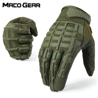 outdoor sports tactical gloves full finger long camo glove army military anti skip gear airsoft biking shooting paintball men