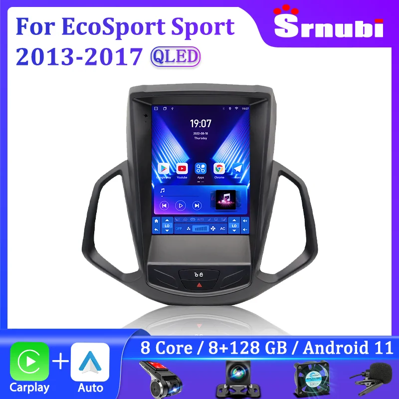 Автомагнитола Srnubi 2DIN Android для Ford EcoSport Eco Sport 2014-2018 мультимедийный плеер стерео навигация Carplay автоголовное устройство