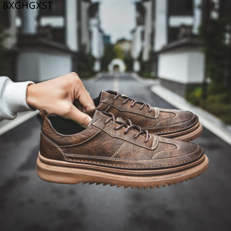 

Leather Casual Shoes Sneakers for Men 2022 Casuales LEATHER Oxfords Casual Shoes for Men Fashion Shoes Men Italiano мужска обувь
