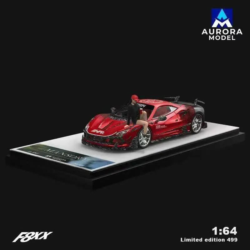 Фото Модель автомобиля Diecast AM F8 Tributo Mansory F8XX из сплава, масштаб 1:64 №4