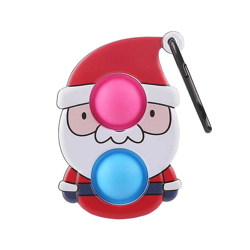 

Pop Fidget Stress Relief Squeeze Toy Elk Snowman Christmas Tree Sensory Anti Stress Game Hand Simple Dimple Fidget Toy Christmas