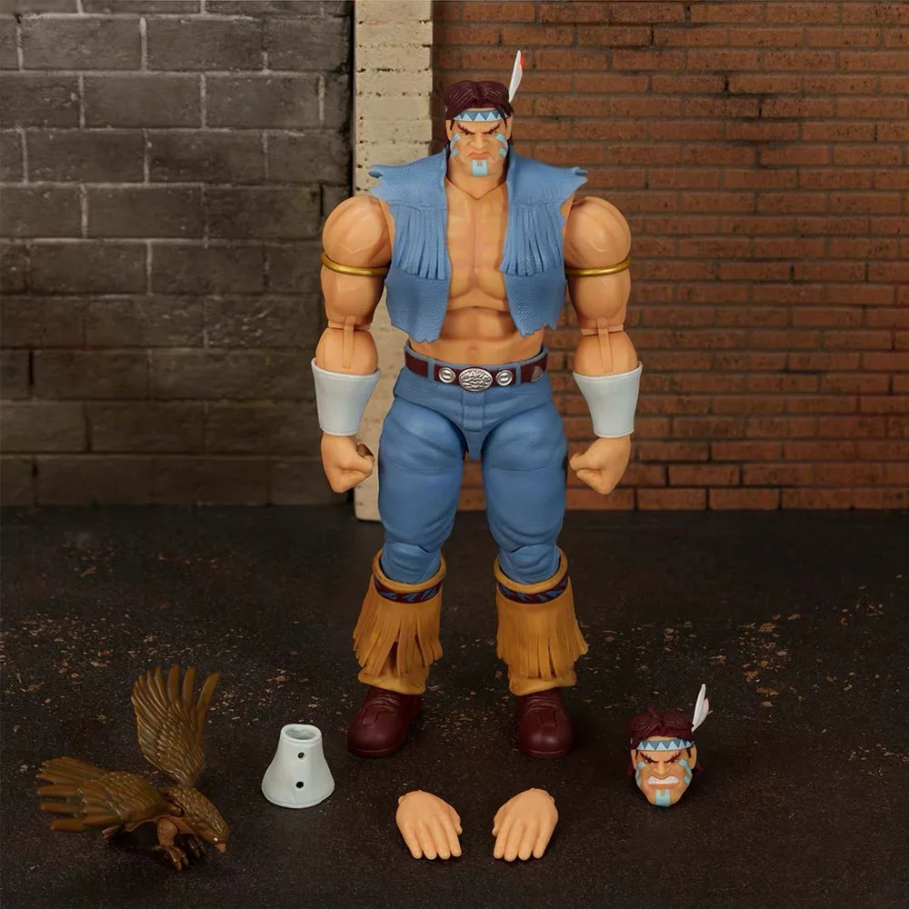 Фото Оригинальная коллекционная фигурка Jada Toys Street Fighter II: Бланка Блю, Т. Хок и Сангирв Зангиэф, масштаб 1/12 №2