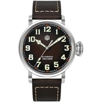 large pilots watch leather automatic mechanical watch luminous watch