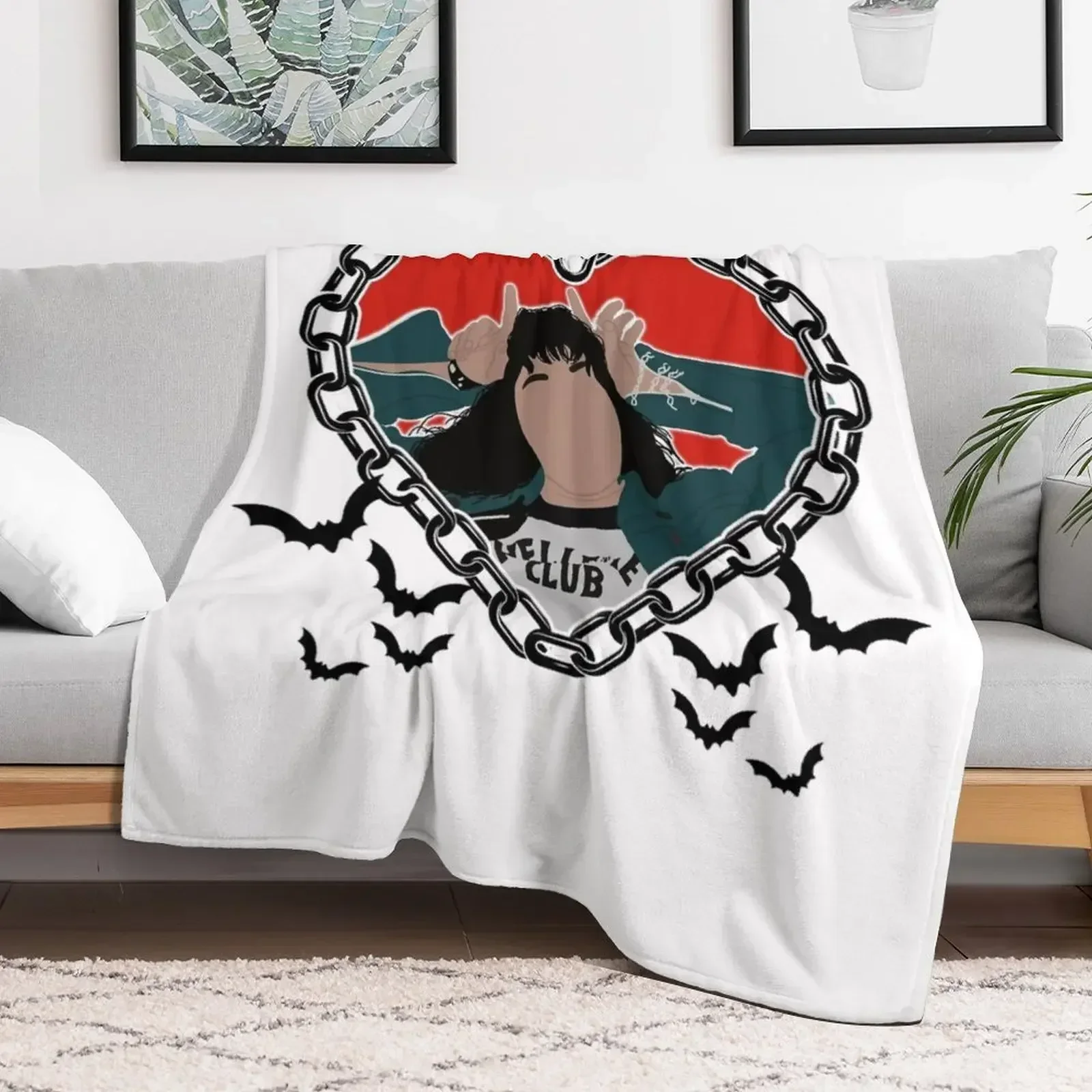 Одеяло Eddie Munson The Freak забавный подарок мягкие плюшевые плед декоративные одеяла