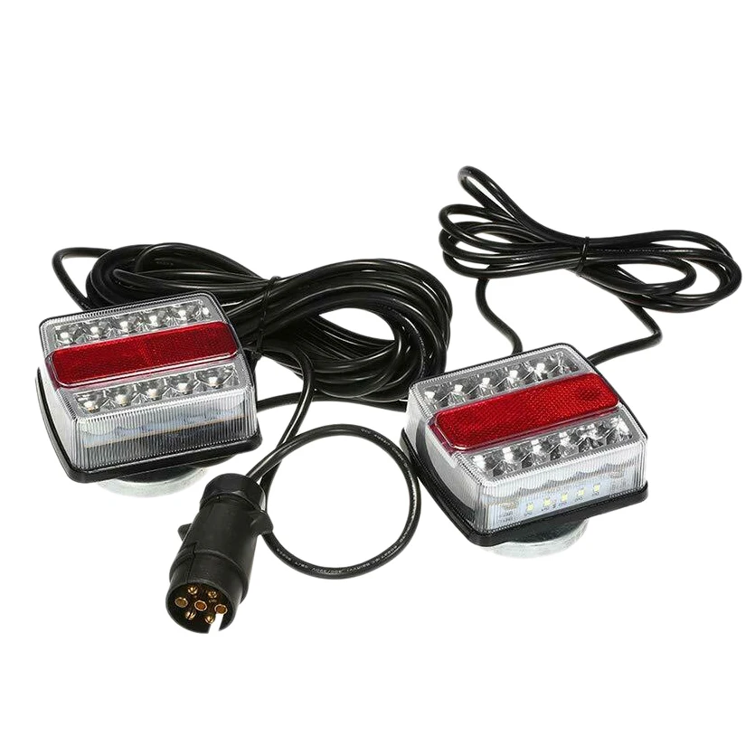 

12V/24V Magnetic LED Trailer Light Highlight Taillights Trailer Tractor LED Taillights 7.5M Cable EU Plug