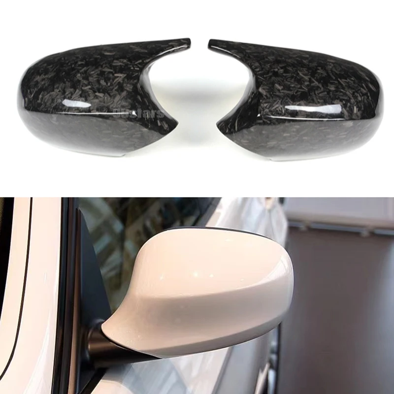 

For BMW 3 Series E90 E91 E92 E93 2005-2013 Forge Carbon Fiber Mirror Cover Car Rearview Mirror Cap Cover 1 Series E81 E87 E88