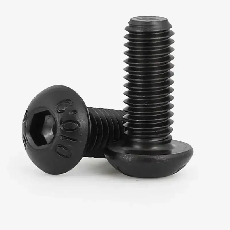 Винты Черного цвета из углеродистой стали марки 10 9 с шестигранным углублением М6