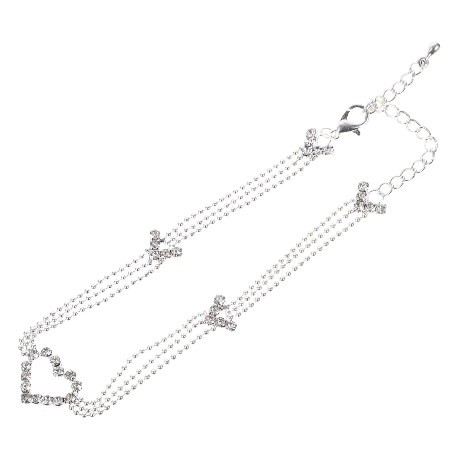 

Браслет на лодыжку многослойный из титановой стали