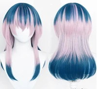 anime tokyo revengers wig rindou haitani cosplay gradient long straight heat resistant hair adult free wig cap